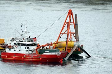 In 2003 Hammerfest Str&oslash;m installed a prototype tidal power turbine in the Kval Sound near Hammerfest.